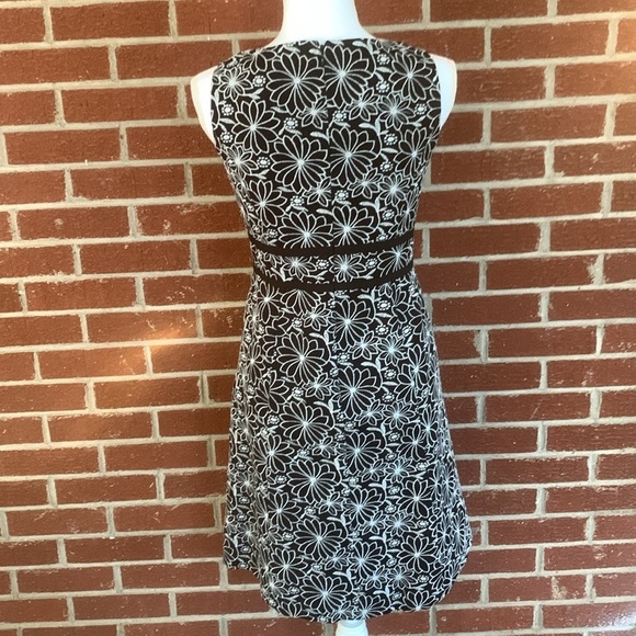 Talbots Black and White Embroidered Dress - Picture 4 of 6